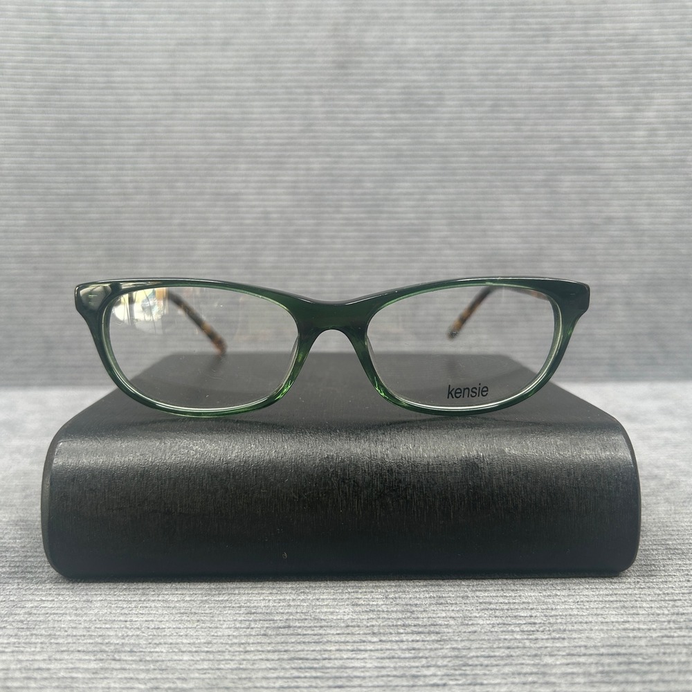 Kensie Luxurious Y2k Eyeglasses Green Tortoise Cat Eye Frames 53-17-135 OL